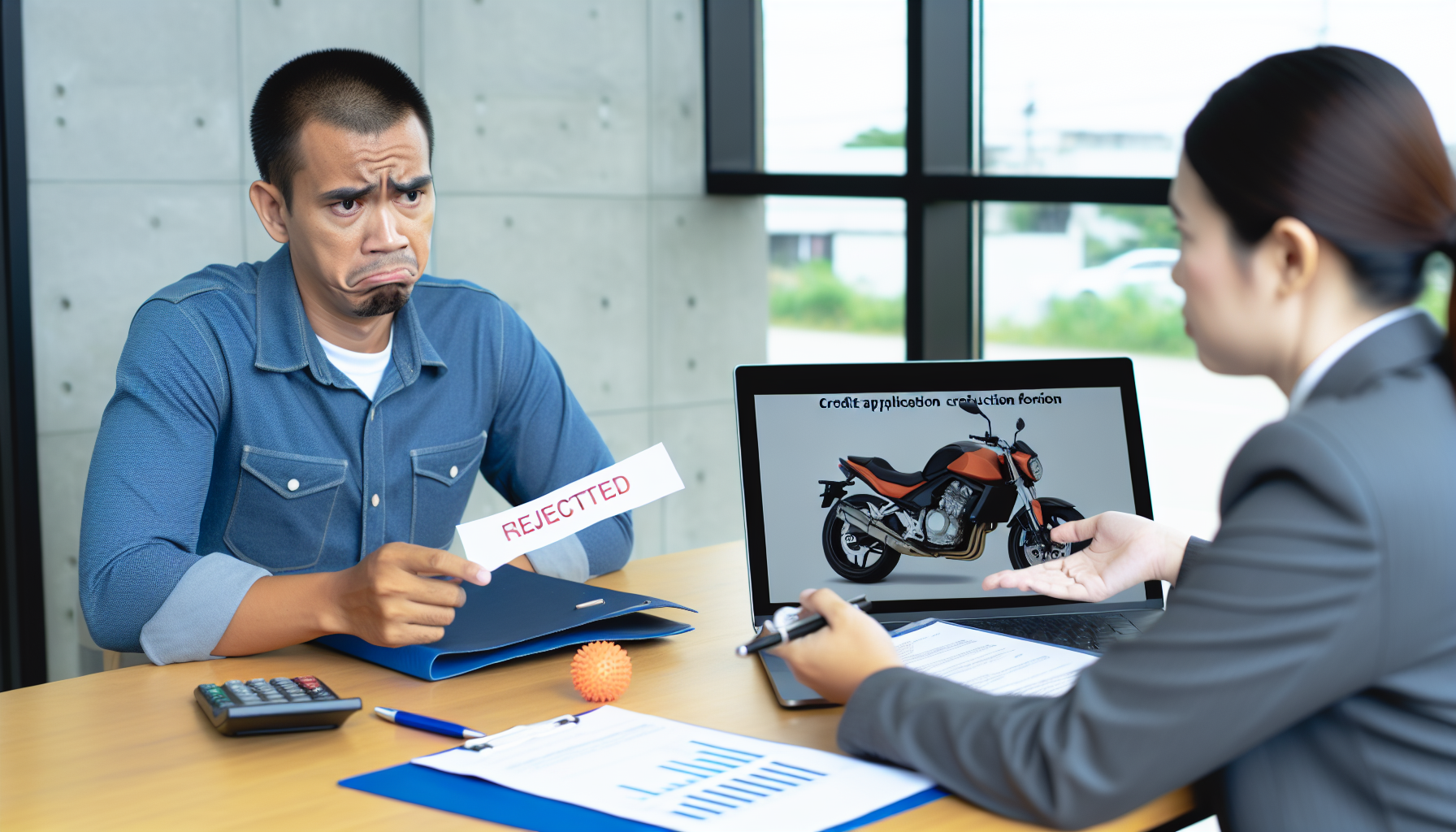 apa yang membuat pengajuan kredit motor ditolak