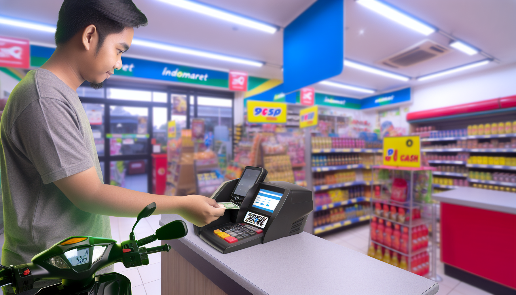 cara bayar kredit motor di indomaret