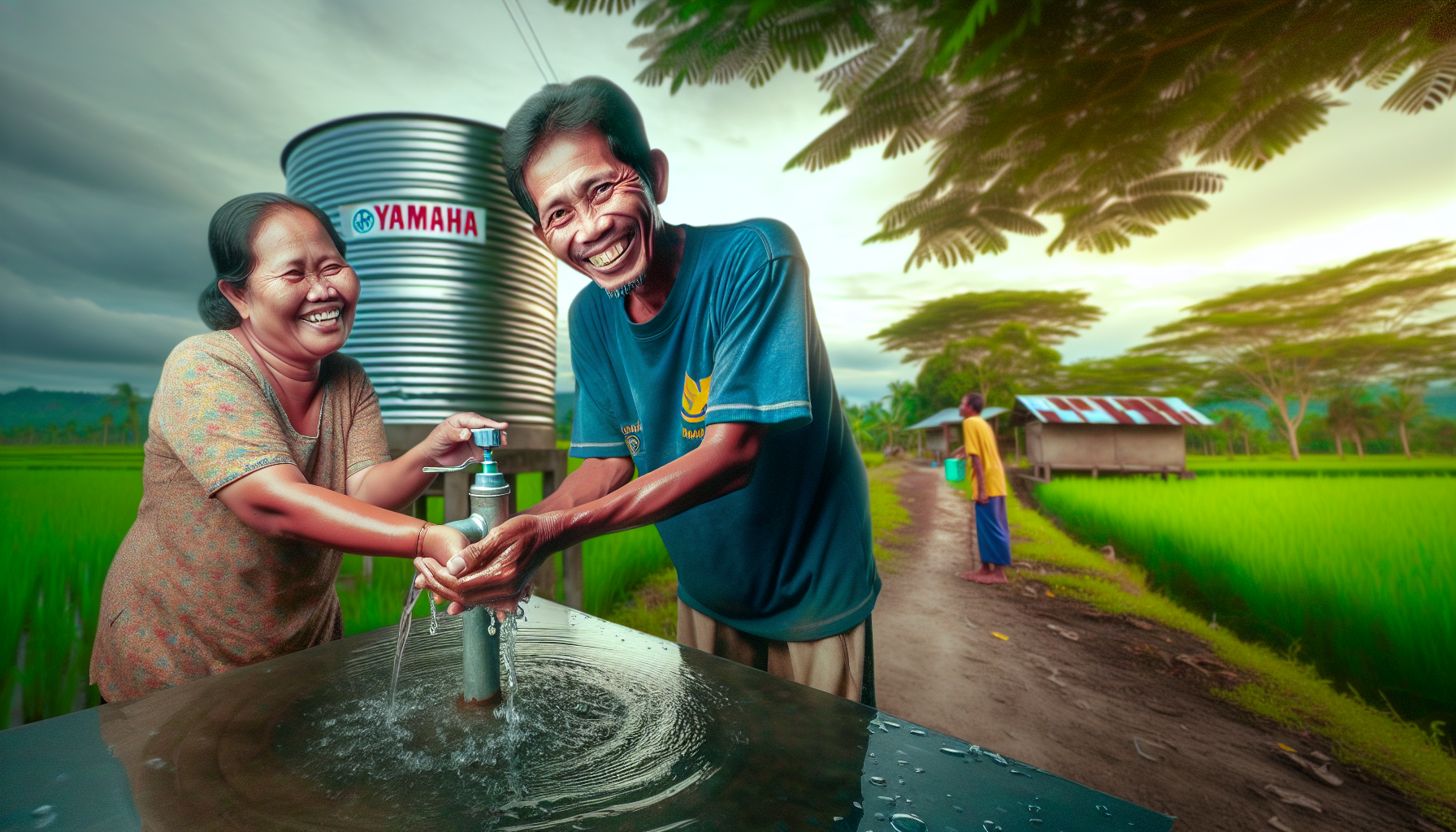 Yamaha Hadirkan Akses Air Bersih Bagi Warga Kutalimbaru, Sumatera Utara