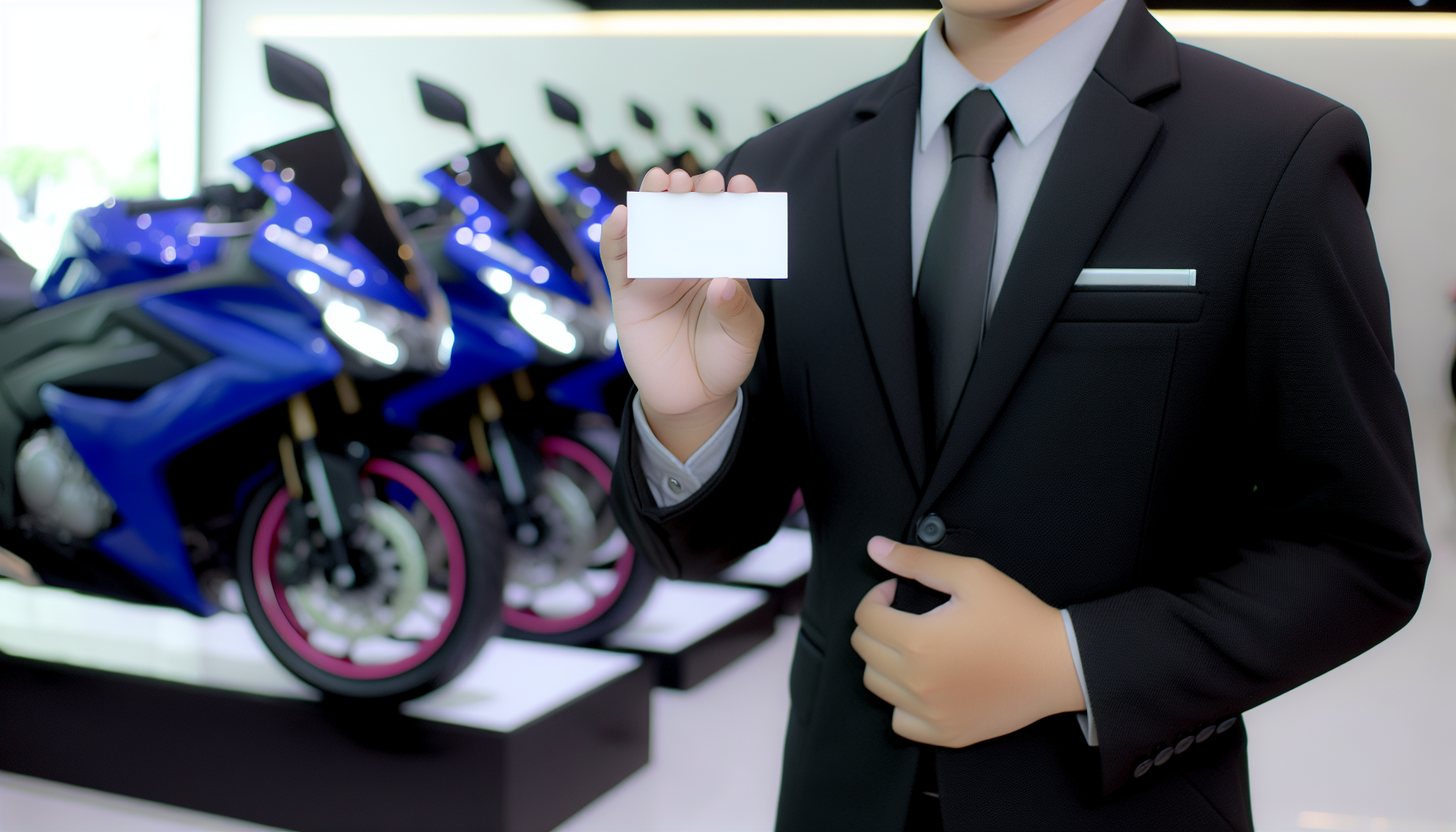 Desain Unik Kartu Nama Sales Motor Profesional